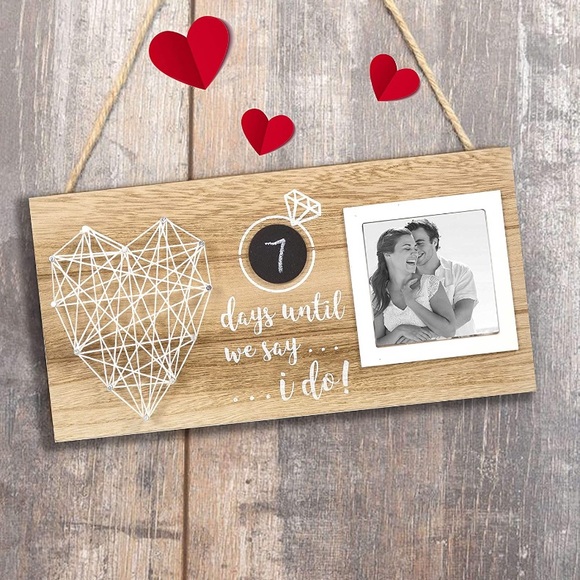 Days Until We Say I Do Chalk Board Photo Frame - Picture 6 of 8